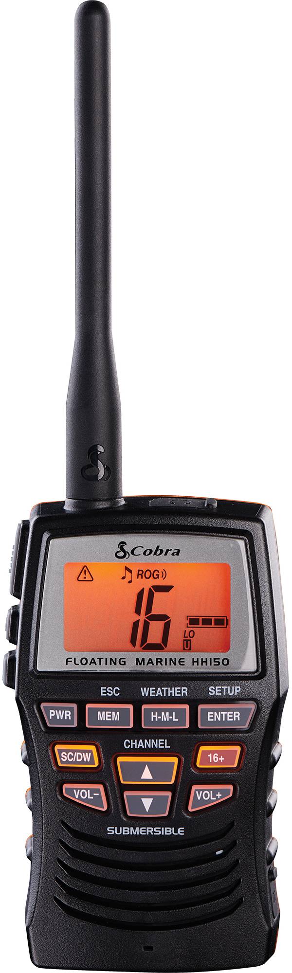 Cobra MR HH150 FLT Handheld Floating VHF Radio