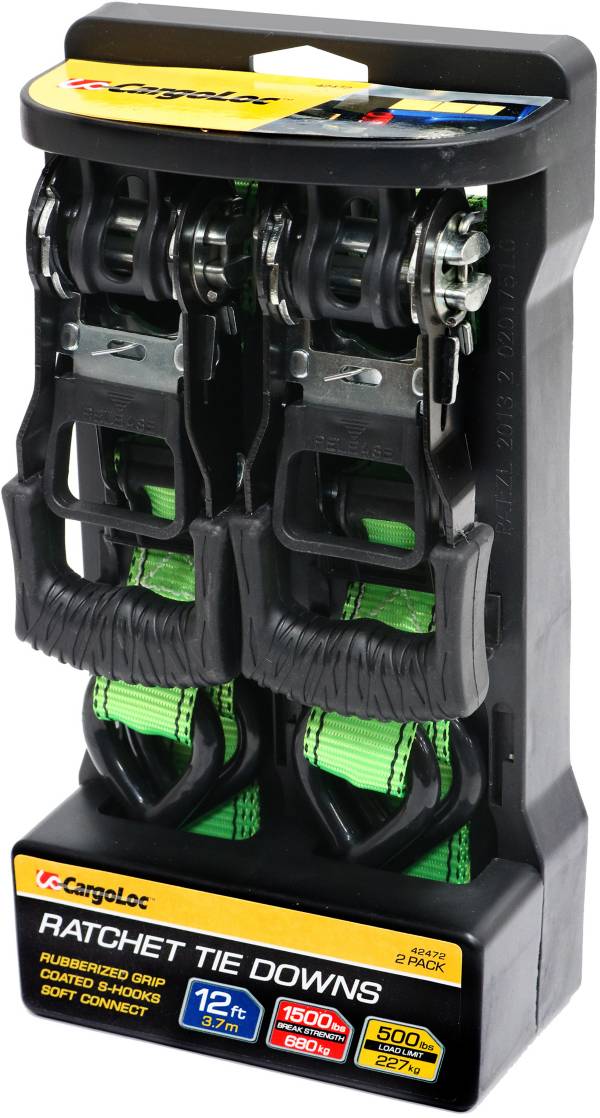CargoLoc 2 Pc 1,500 lbs. Ratchet Tie Down Straps