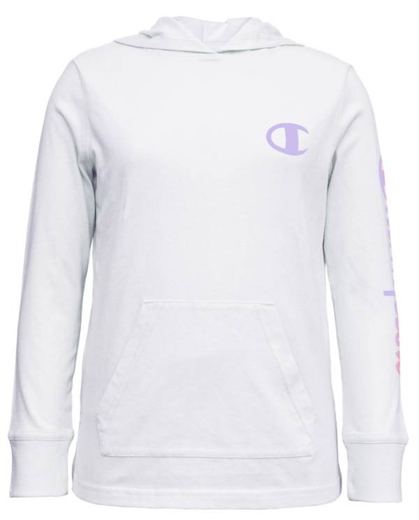 Champion Girls' Jersey Hooded Long Sleeve Shirt product image