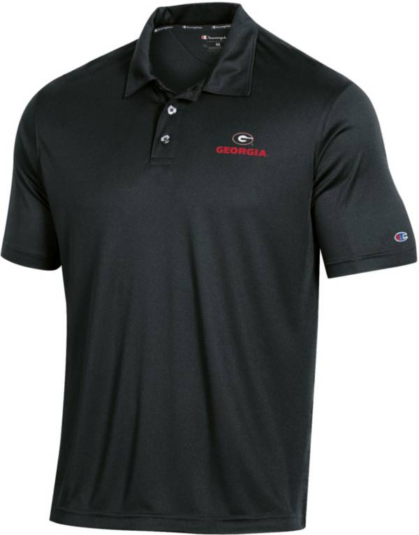Champion Men's Georgia Bulldogs Performance Black Polo