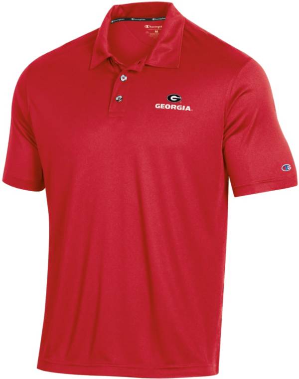 Champion Men's Georgia Bulldogs Red Performance Polo