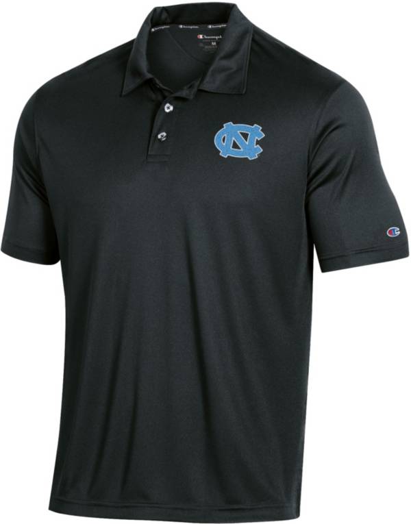 Champion Men's North Carolina Tar Heels Performance Black Polo