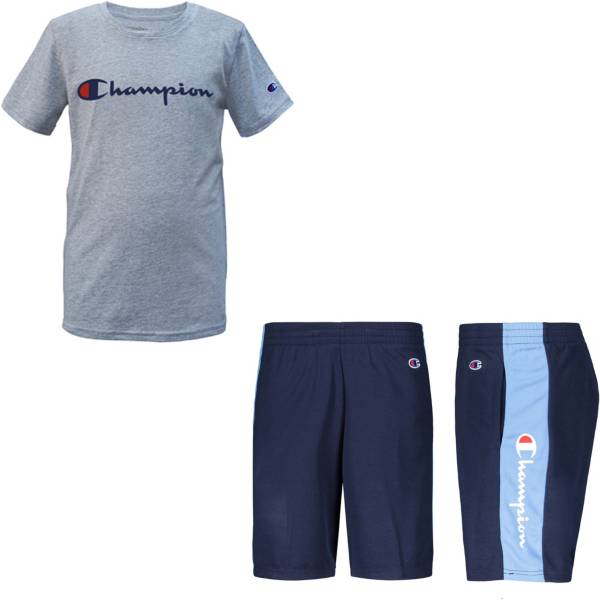 Champion Little Boys' Classic Script Basketball T-Shirt and Shorts Set