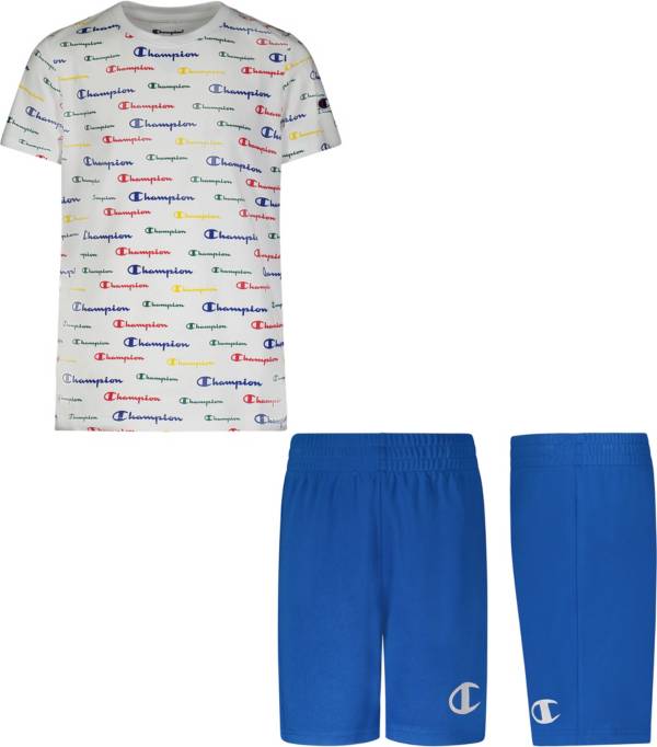 Champion Toddler Boys' Script T-Shirt and Shorts Set