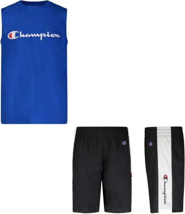 Champion Little Boys' Muscle Tank Top and Shorts Set