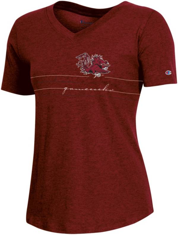 Champion Women's South Carolina Gamecocks Garnet V-Neck T-Shirt