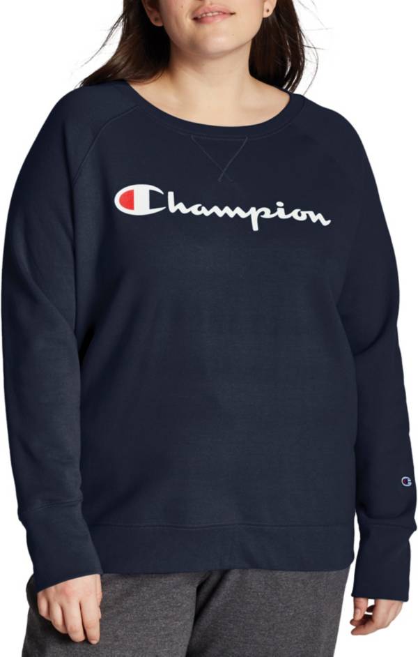 Champion Womens Powerblend Boyfriend Crew Sweatshirt Sweatshirt