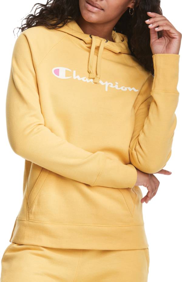 Champion Women's Script Logo Powerblend Fleece Hoodie