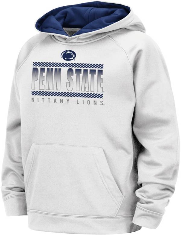 Colosseum Boys' Penn State Nittany Lions Raglan Pullover White Hoodie