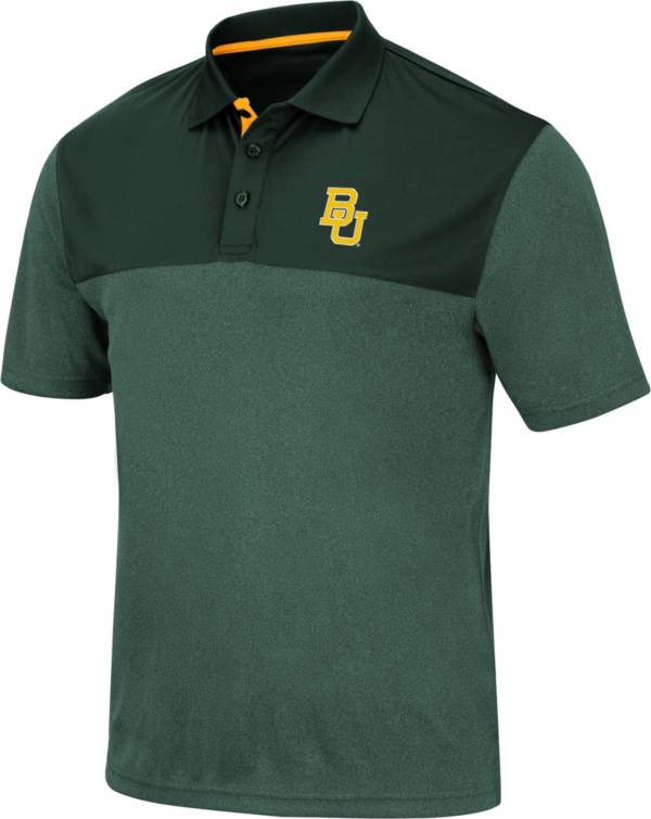 Colosseum Men's Baylor Bears Green Links Polo