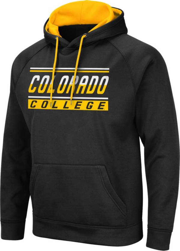 Colosseum Men's Colorado College Tigers Pullover Black Hoodie