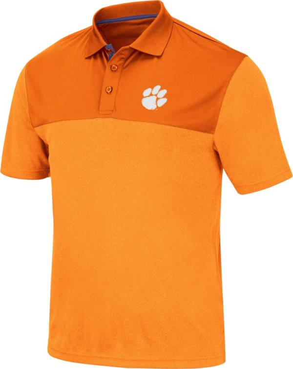 Colosseum Men's Clemson Tigers Orange Links Polo