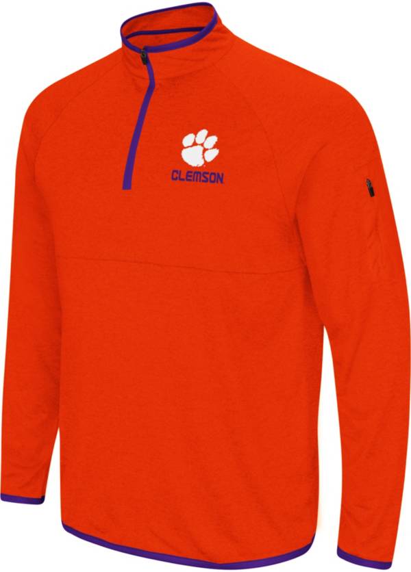 Colosseum Men's Clemson Tigers Orange Rival Quarter-Zip Shirt