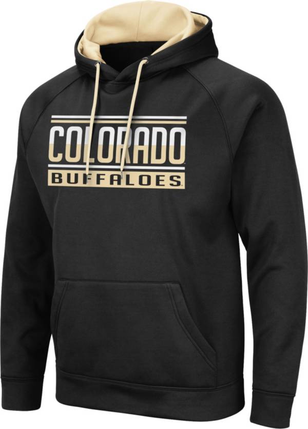 Colosseum Men's Colorado Buffaloes Pullover Black Hoodie