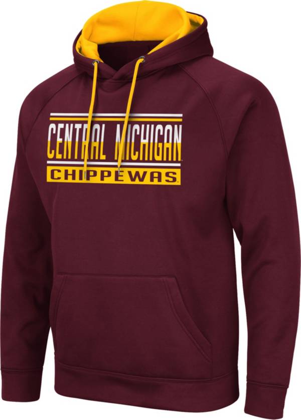 Colosseum Men's Central Michigan Chippewas Maroon Pullover Hoodie