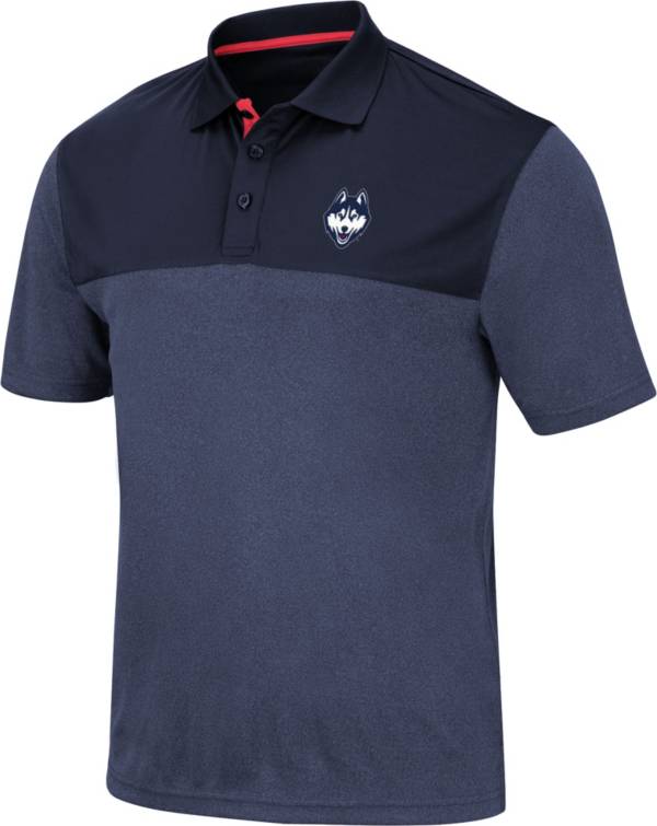 Colosseum Men's UConn Huskies Blue Links Polo