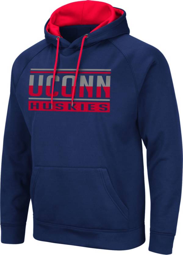 Colosseum Men's UConn Huskies Blue Pullover Hoodie