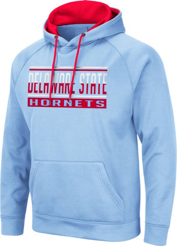 Colosseum Men's Delaware State Hornets Columbia Blue Pullover Hoodie