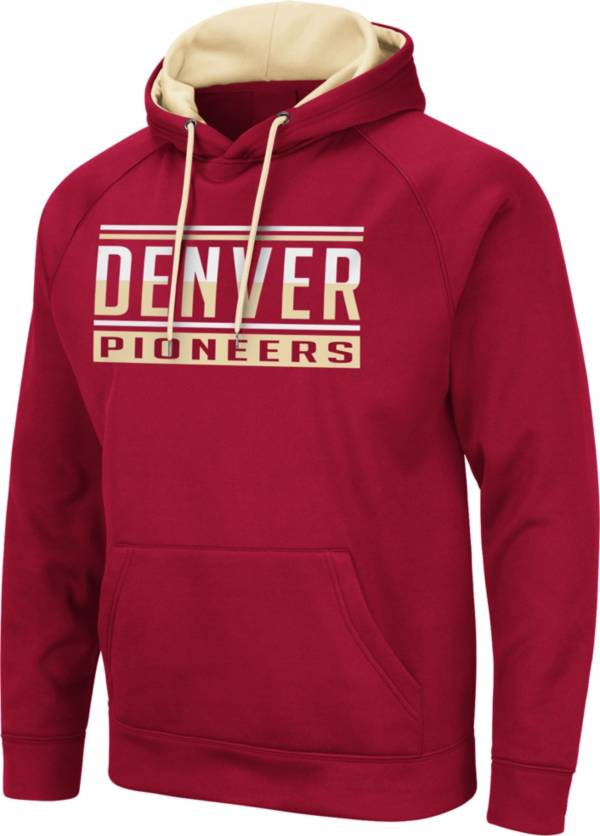 Colosseum Men's Denver Pioneers Crimson Pullover Hoodie