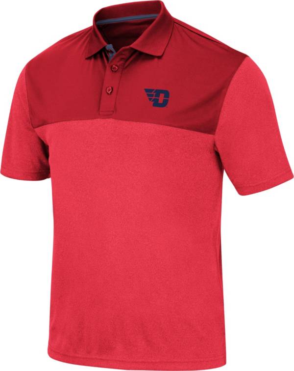 Colosseum Men's Dayton Flyers Red Links Polo