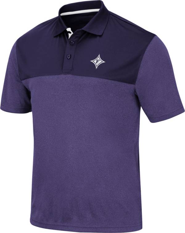 Colosseum Men's Furman Paladins Purple Links Polo