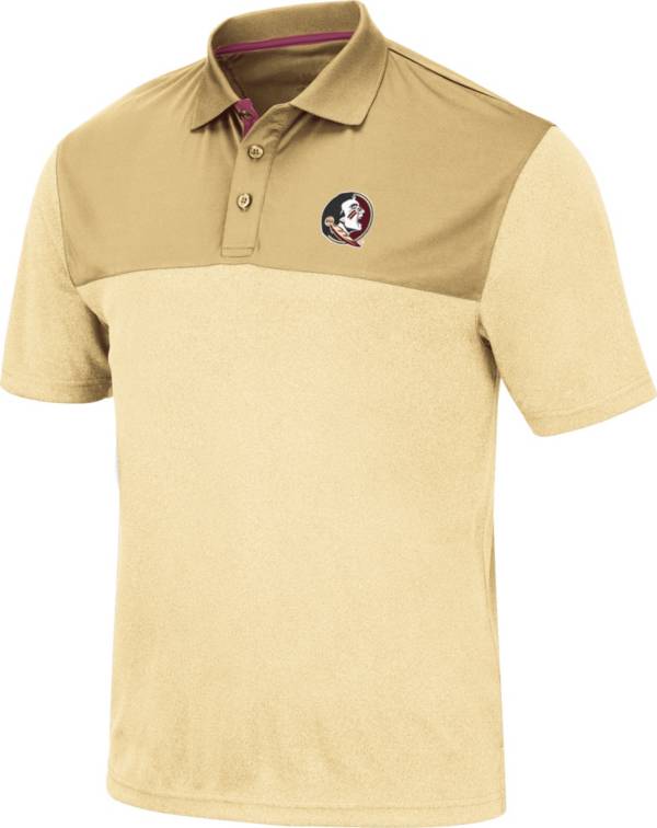 Colosseum Men's Florida State Seminoles Gold Links Polo