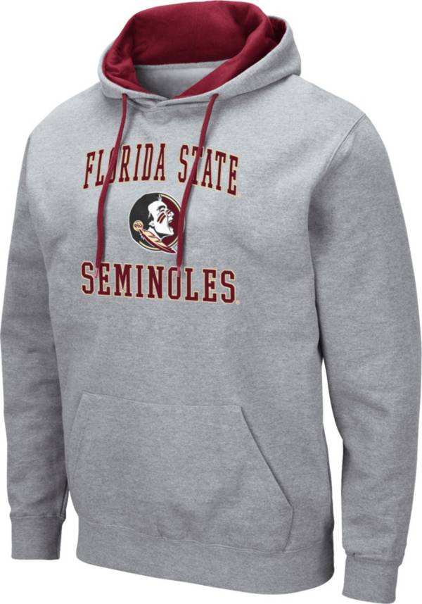 Colosseum Men's Florida State Seminoles Grey Pullover Hoodie