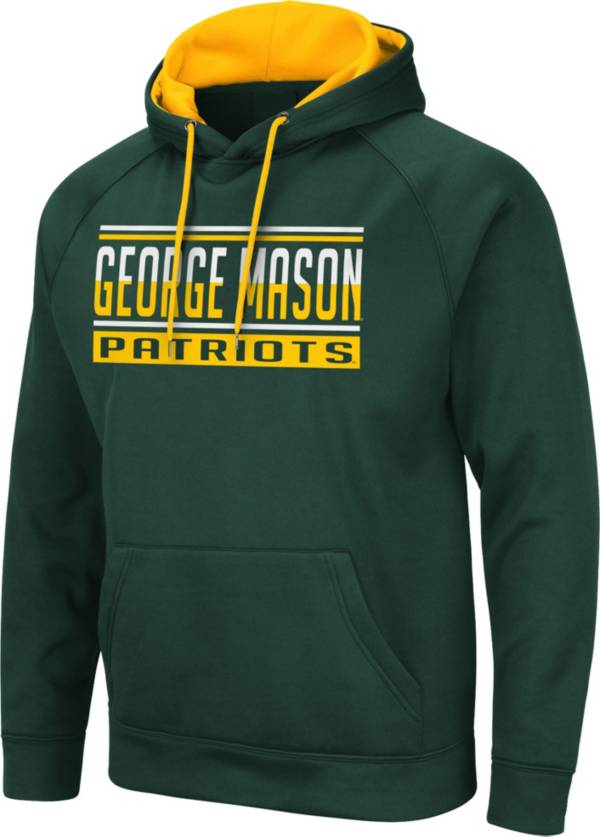 Colosseum Men's George Mason Patriots Green Pullover Hoodie