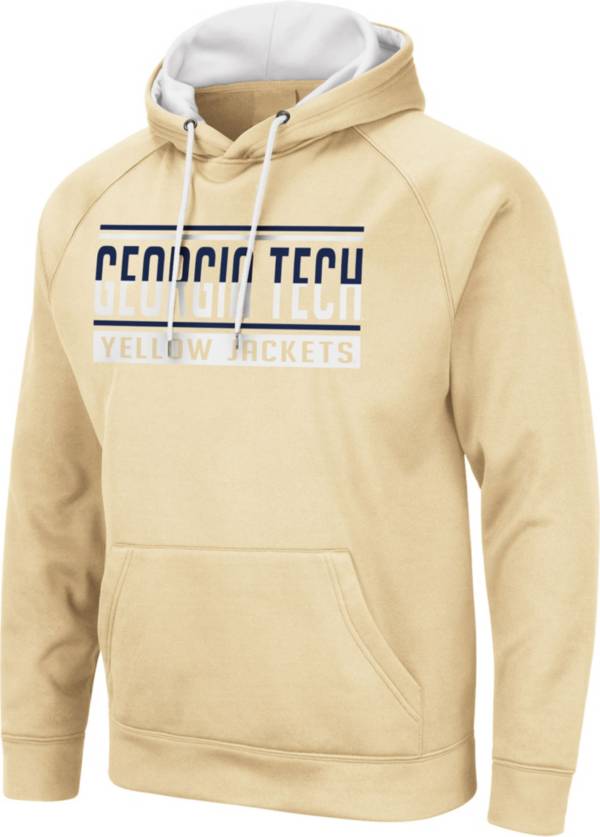 Colosseum Men's Georgia Tech Yellow Jackets Gold Pullover Hoodie