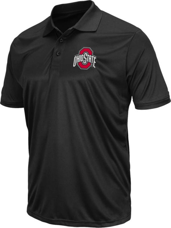 Colosseum Men's Ohio State Buckeyes Black Polo