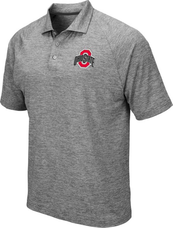 Colosseum Men's Ohio State Buckeyes Gray Polo
