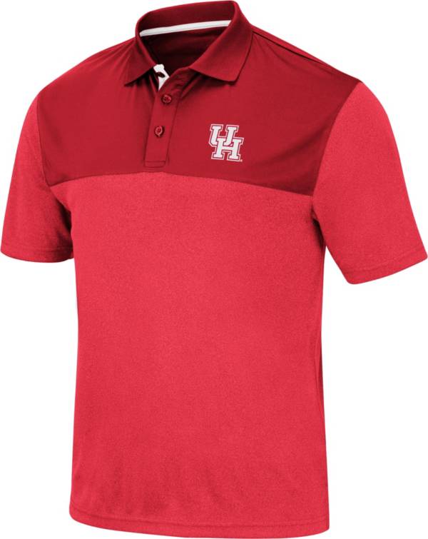 Colosseum Men's Houston Cougars Red Links Polo