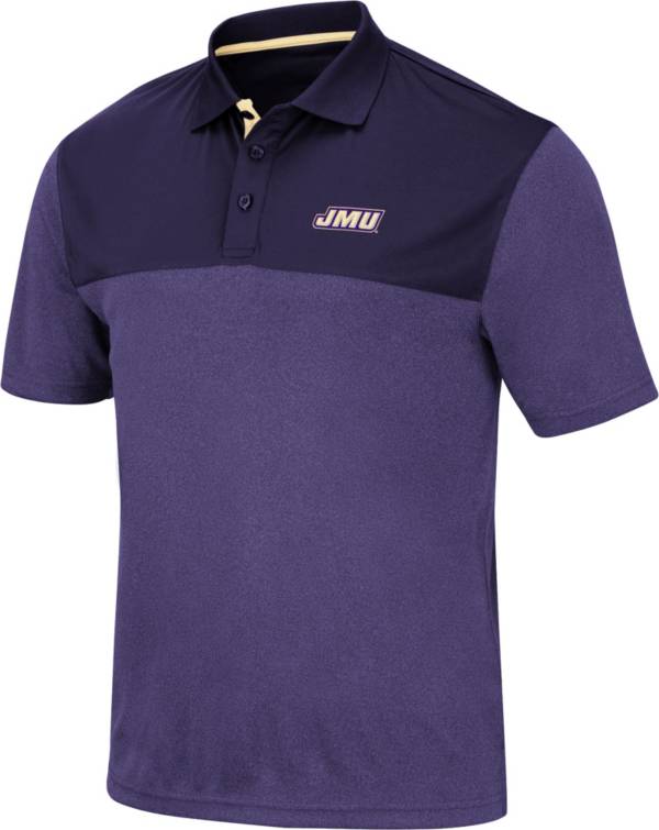 Colosseum Men's James Madison Dukes Purple Links Polo