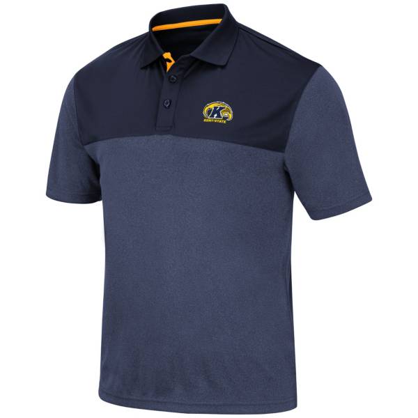 Colosseum Men's Kent State Golden Flashes Navy Blue Links Polo product image
