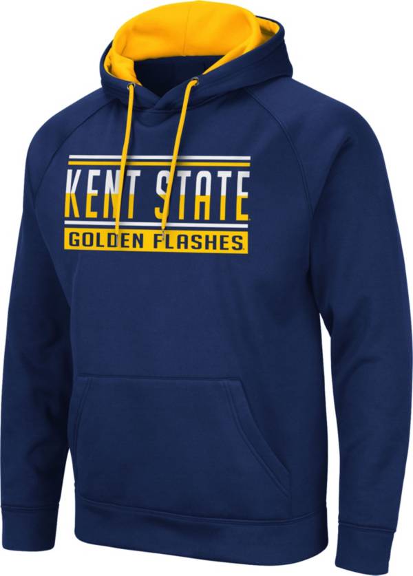 Colosseum Men's Kent State Golden Flashes Navy Blue Pullover Hoodie