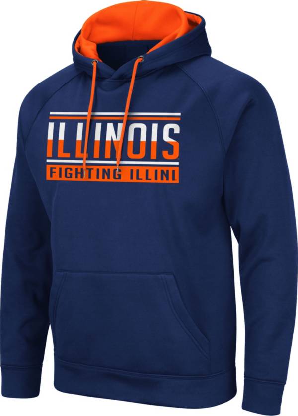 Colosseum Men's Illinois Fighting Illini Blue Pullover Hoodie