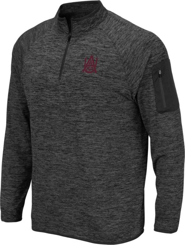 Colosseum Men's Alabama A&M Bulldogs Grey Quarter-Zip Pullover