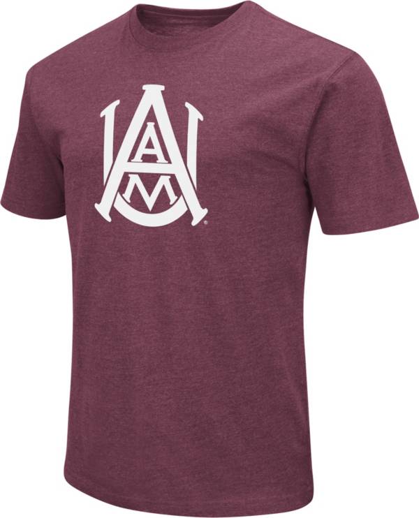 Colosseum Men's Alabama A&M Bulldogs Maroon Dual Blend T-Shirt