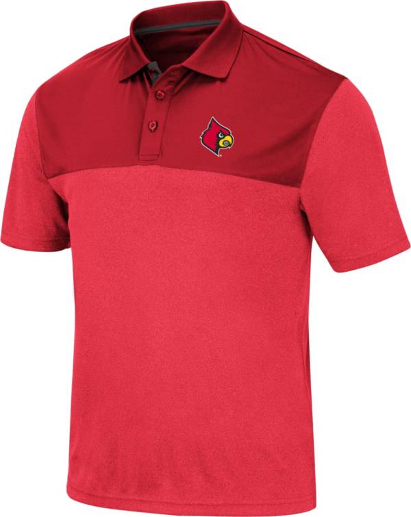 Colosseum Men's Louisville Cardinals Cardinal Red Links Polo