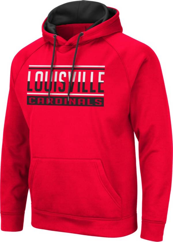 Colosseum Men's Louisville Cardinals Cardinal Red Pullover Hoodie product image