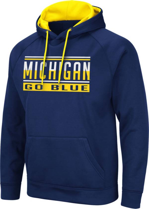 Colosseum Men's Michigan Wolverines Blue Pullover Hoodie