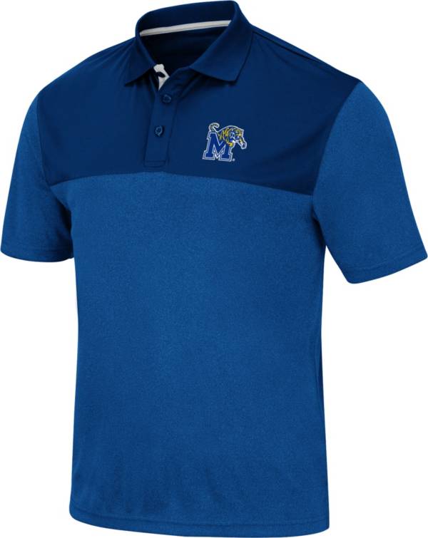 Colosseum Men's Memphis Tigers Blue Links Polo product image