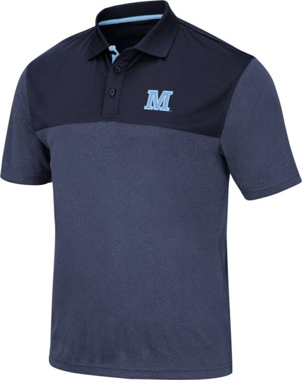 Colosseum Men's Maine Black Bears Blue Links Polo