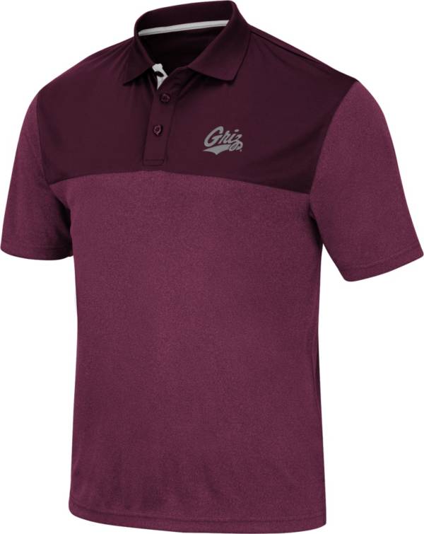 Colosseum Men's Montana Grizzlies Maroon Links Polo