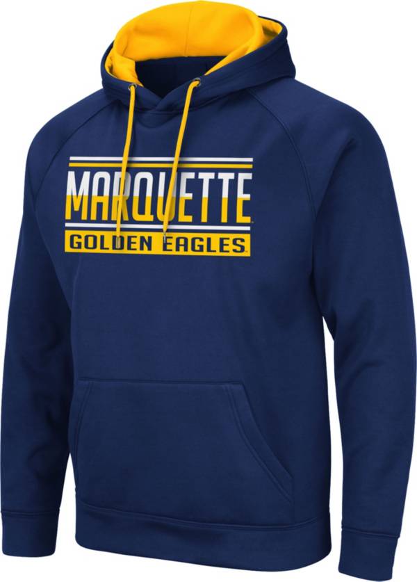 Colosseum Men's Marquette Golden Eagles Blue Pullover Hoodie