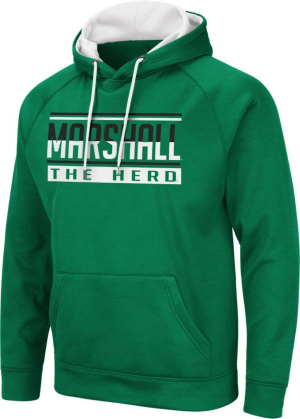 Colosseum Men's Marshall Thundering Herd Green Pullover Hoodie