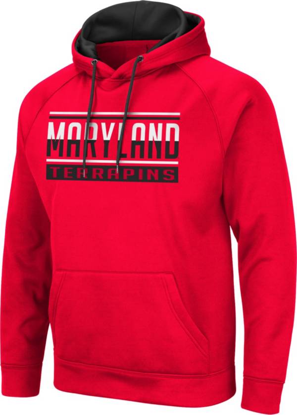 Colosseum Men's Maryland Terrapins Red Pullover Hoodie