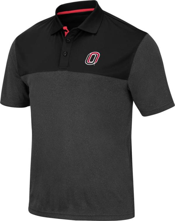 Colosseum Men's Nebraska-Omaha Mavericks Links Black Polo