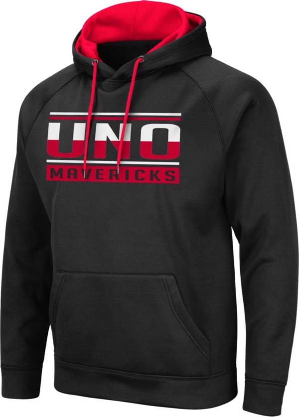 Colosseum Men's Nebraska-Omaha Mavericks Pullover Black Hoodie