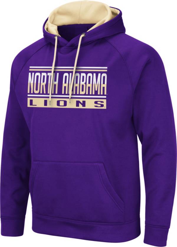 Colosseum Men's North Alabama  Lions Purple Pullover Hoodie product image